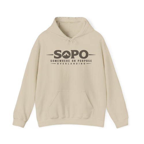 Sand hoodie front