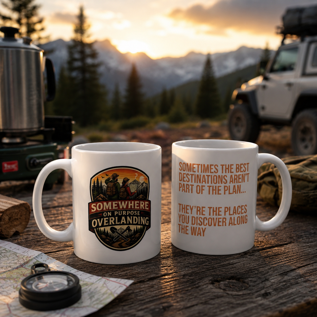 Somewhere on Purpose 11 oz Overlanding Coffee Mug